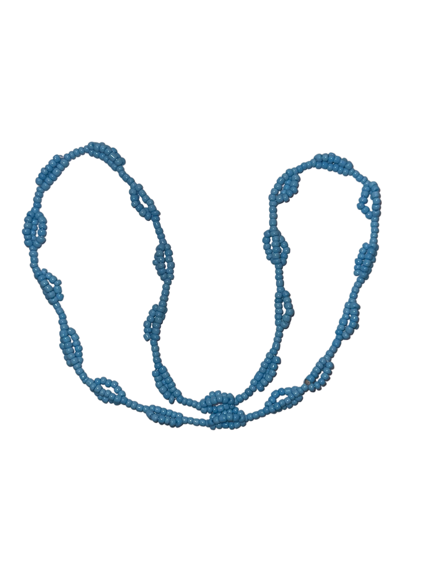 Blue triple & single stranded Necklace