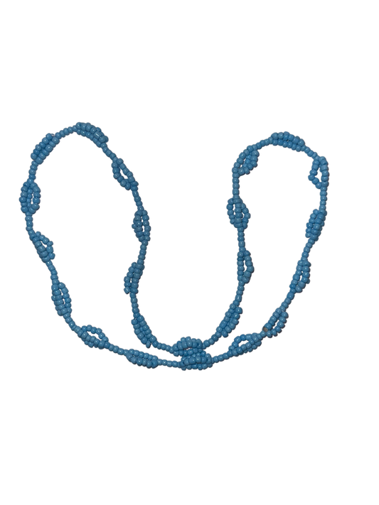 Blue triple & single stranded Necklace