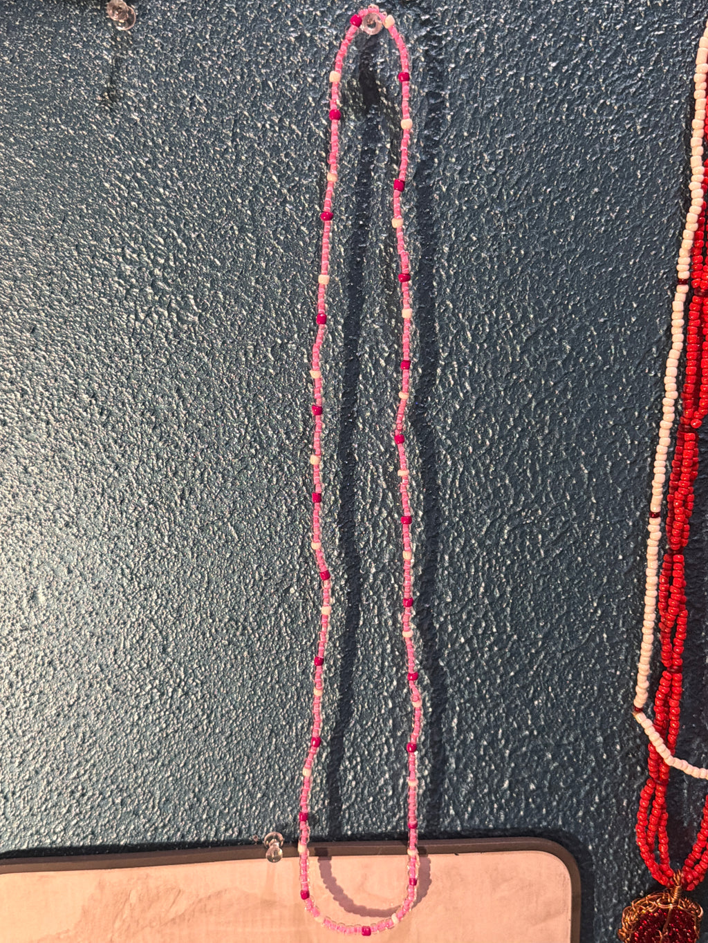 Pink Single Strand Necklace