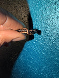 Glass beaded ring