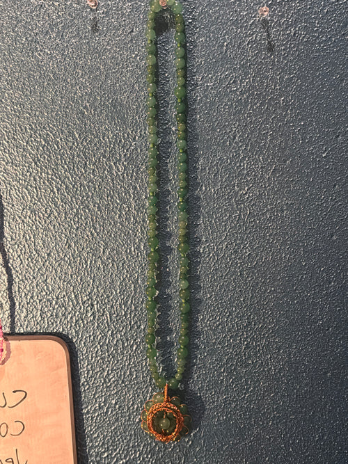 Aventurine “grape bowl” Necklace