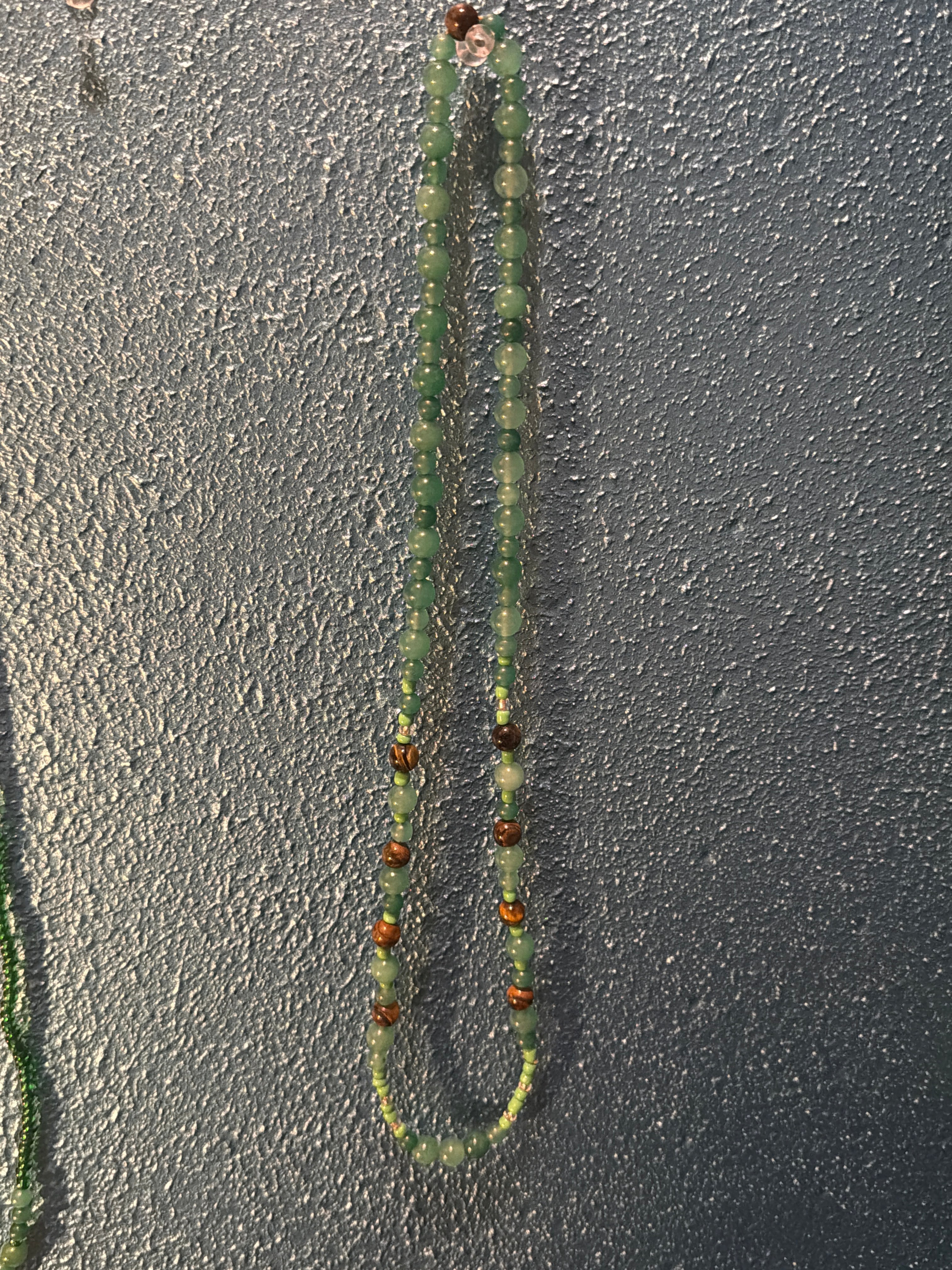 Aventurine + Tigers Eye Necklace