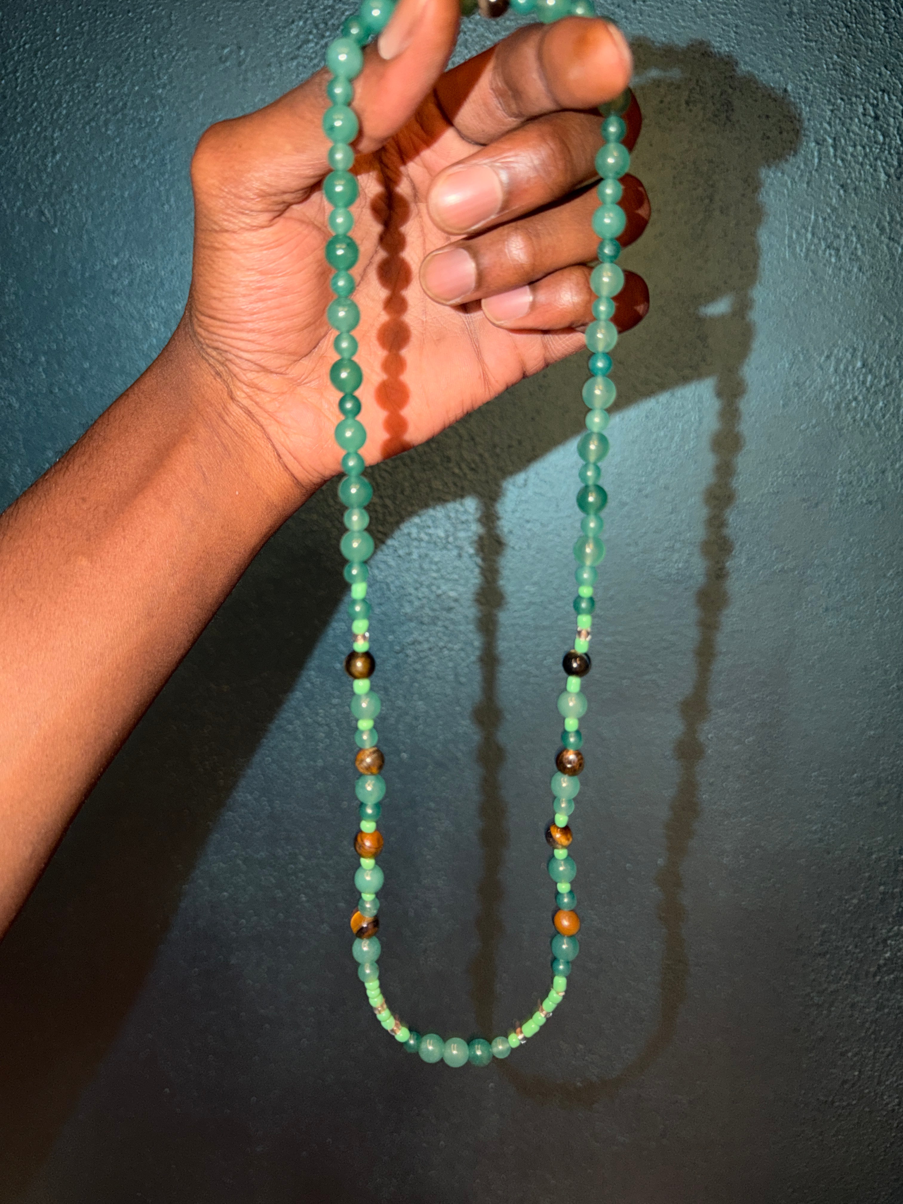 Aventurine and Tigers eye Necklace