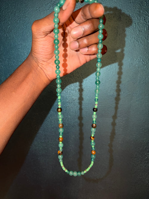 Aventurine and Tigers eye Necklace