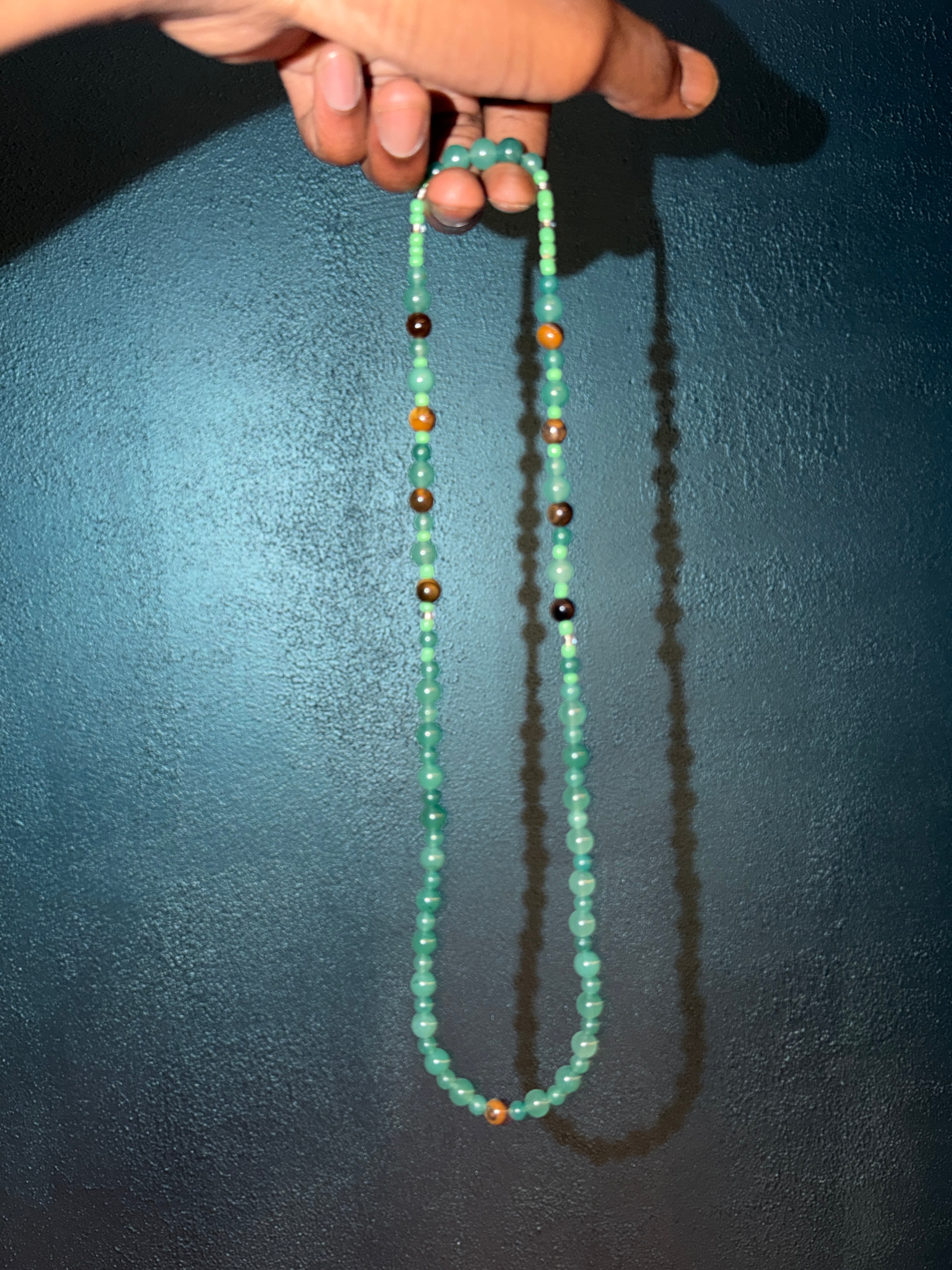 Aventurine and Tigers eye Necklace