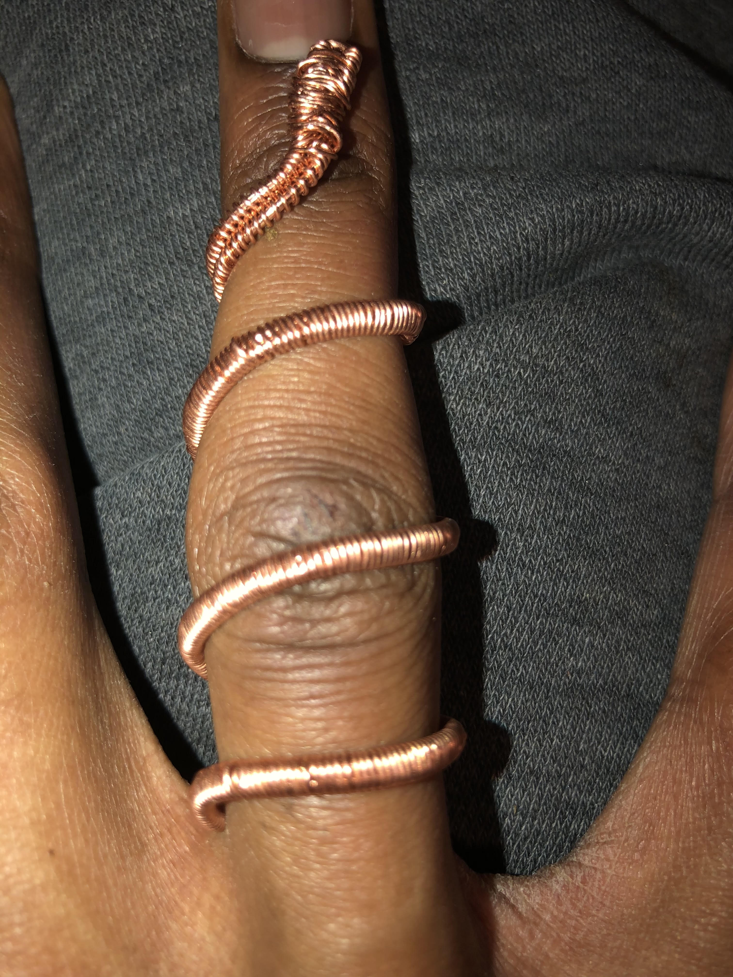 Copper Wire Snake Ring