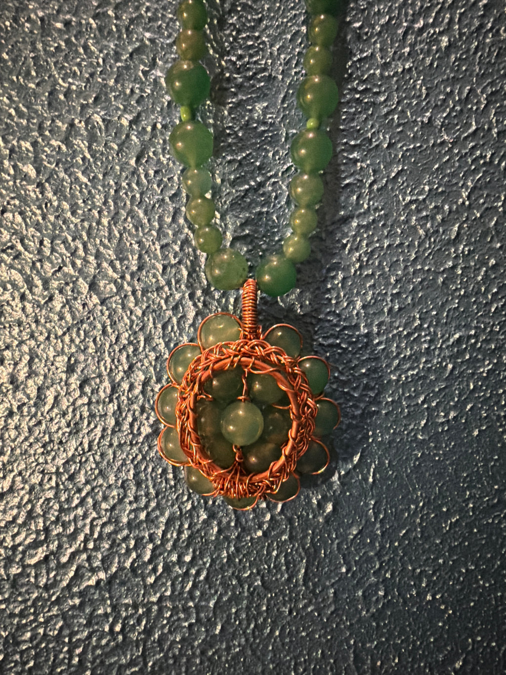 Aventurine “grape bowl” Necklace